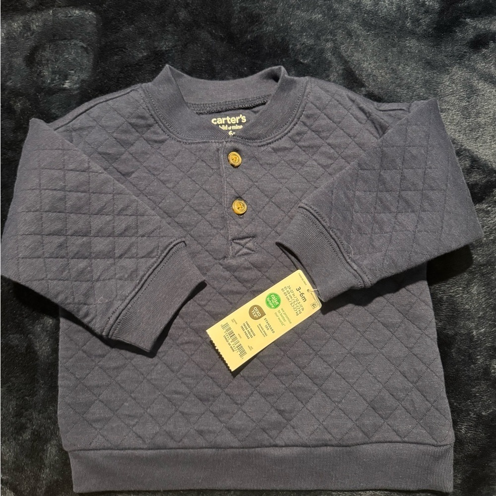 Carter's Quilted Charcoal Sweatshirt